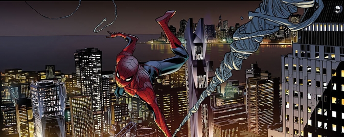 Une superbe double-page pour Spider-Men #1